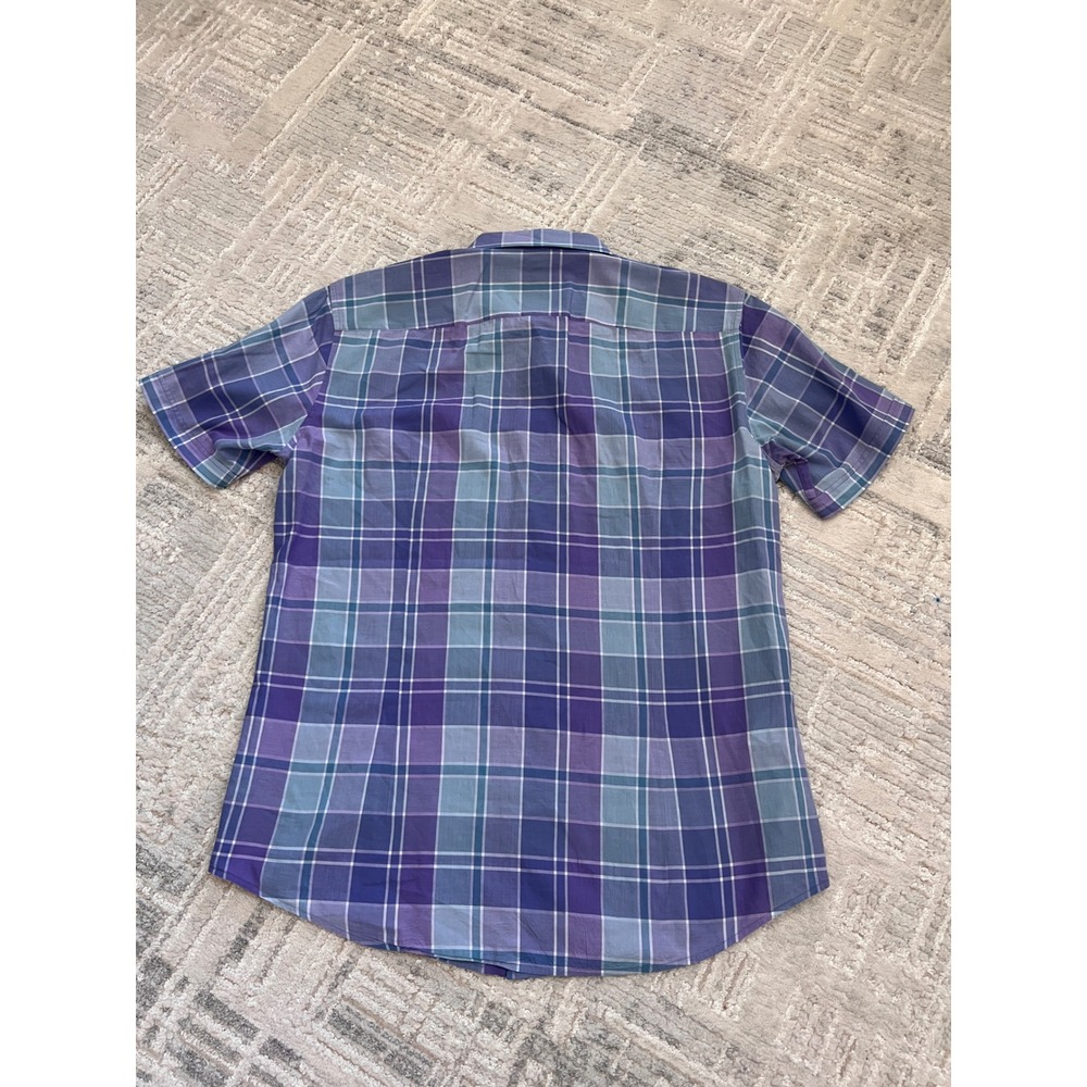BOSS Hugo Boss Plaid Short Sleeve Button Up Shirt Mens Casual - Picture 11 of 16